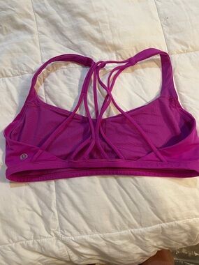 lululemon athletica Magenta Strappy Back Sports Bra